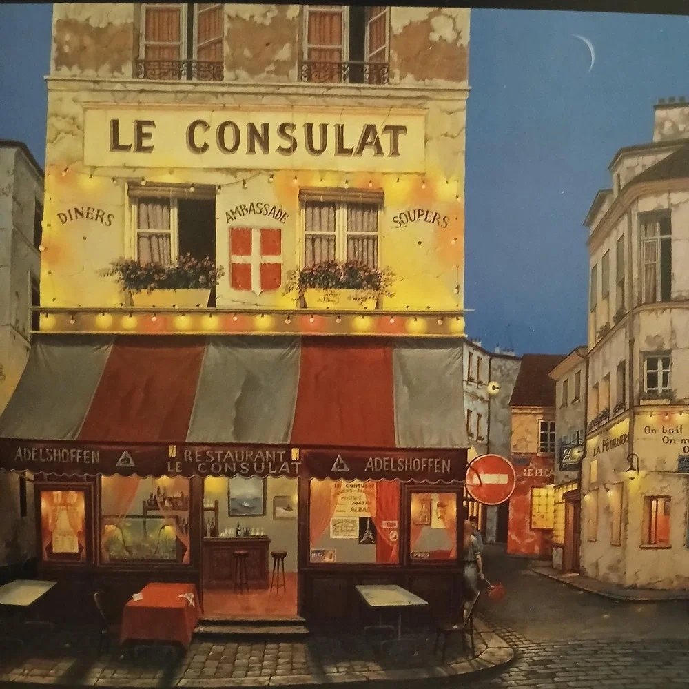 Pimpernel Paris‎ Street Scene Table Placemats Set Cork Backed Made In England